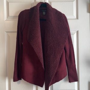 Grace Elements Maroon Suede Jacket - Small
